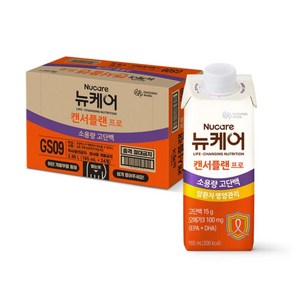 암환자 영양식 대상웰라이프 뉴케어 캔서플랜 프로 영양조제식품, 165ml, 24개