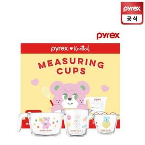 파이렉스 노티드 유리 계량컵 비커 250ml 500ml 1L 3P 세트, 1개