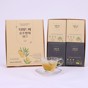 티위드미 유주&유주쌍화차 Set, 1개, 25.8g, 12개입