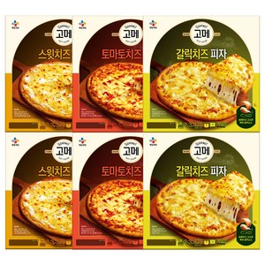 고메피자 3종 총 6개(스윗2+토마토2+갈릭2), 단품, 325g, 1개