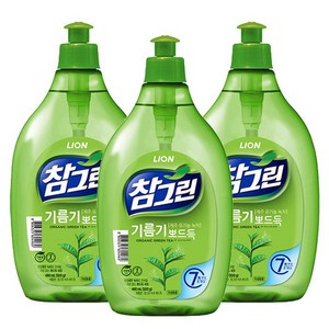 참그린 녹차 뽀드득 주방세제, 500g, 3개