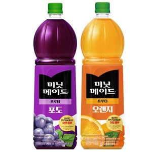 미닛메이드 오렌지 + 포도 3개씩, 1개, 1.5L