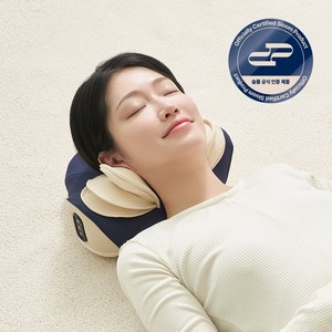 [슬룸 정품] 슬룸 목편한케어 플라잉 3D 레이어드 온열 에어백 목마사지기, 1개