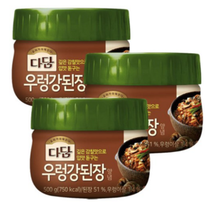 cj제일제당(주) 다담 우렁강된장양념, 500g, 4개