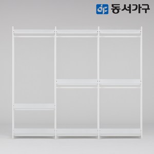 동서가구 팬타 포스코 스틸 시스템 드레스룸_2400 5단 행거 4colors DF643473, 화이트