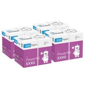 [엑소] (EXXO) 큐트베어 A4 복사용지(A4용지) 80g 2500매 4BOX, 상세 설명 참조, 10000개