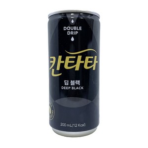 칸타타 블랙커피 딥블랙, 12개, 200ml