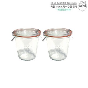 WECK 기본형 290ml(No.900)고무링&클립 2개 세트