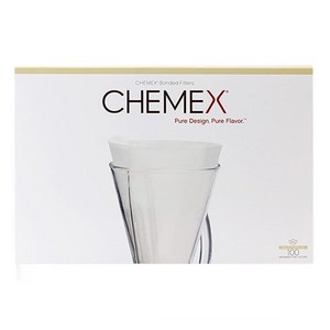 Chemex 케멕스 반달형 화이트 필터 FP-2, 1개, 1개