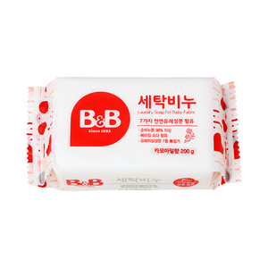 비앤비 유아의류용 세탁비누 카모마일, 200g, 3개