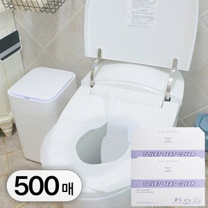 투데이리빙 500p 세트 대용량 일회용 변기 커버 휴대 여행용 양변기 시트, R98167W, 500매