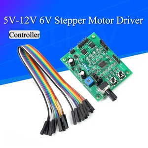 호환 다기능 스텝 모터 속도 컨트롤러 모듈 보드 DC 5V-12V 6V 스텝퍼 드라이버 미니 2 상 4 선 5, 1개