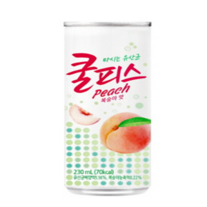 동원 쿨피스 복숭아 230ml 30캔 + 동원 쿨피스 파인애플 230ml 30캔, 60개