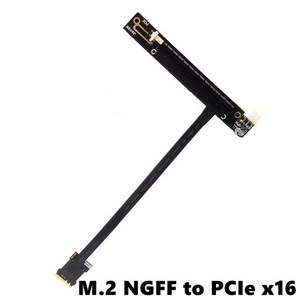 PCI-E M.2 NGFF A/E 키 와이파이-PCIe 3.0x16 연장 케이블 PCI-Express x1 x4 x8 라이저 6핀 전원, 09 50CM _ 01 N16AW-X1