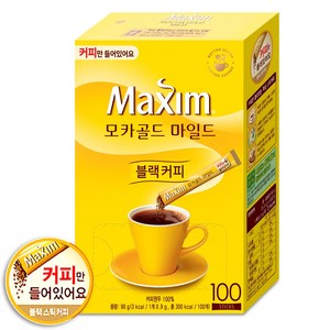 맥심 모카골드 마일드 블랙 커피, 900mg, 100개입, 3개