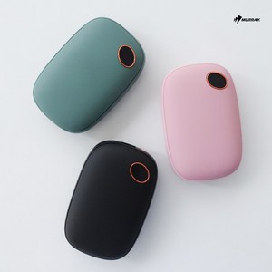 머레이 스톤 손난로 보조배터리 hw-100 블랙 그린 용량 10000mah, 스톤핑크