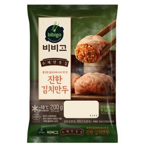 비비고 수제 진한 김치만두 200g, 5개