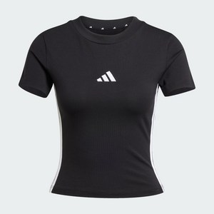 아디다스 여성 반팔티셔츠 데일리룩 슬림핏 크롭티셔츠 스포츠 헬스 운동 반팔티 캐주얼 기본티셔츠 크롭 탑