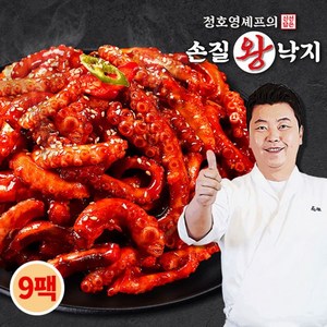 정호영셰프의 신선담은 손질 왕 낙지 170gX9팩+소스 50gX9팩[34592840], 9개