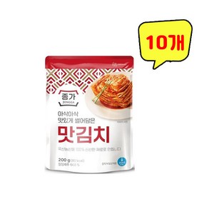 종가집 썰어담은 맛김치 200g x 10개