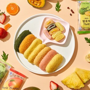 제주 꿈파네 찰바(찰떡) 7가지맛 21개(1050g)세트 / 굳지않는 찰떡, 21개, 50g