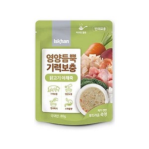 이즈칸 캣 영양듬뿍 기력보충 파우치 80g 12개 고양이간식 죽 스튜, 03_닭고기야채죽