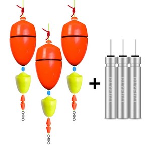 전자구멍찌 수중찌 찌낚시 채비완성 구멍찌 3세트, 4호, 레드, 3개