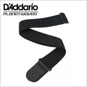 [다다리오] D'addaio 다다리오 Polypo 스트랩 멜빵 / Polypopylene Guita Stap (LEATHER END_BLACK), 1개