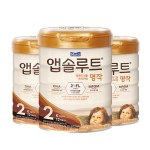 앱솔루트 명작 2FL 분유 2단계, 800g, 6개