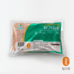 밀리원 닭가슴살(냉장) 600g, 4개