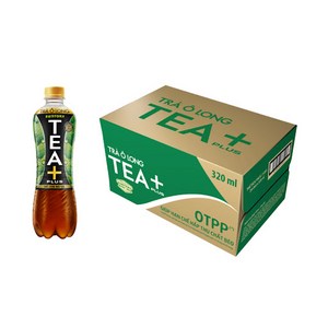 베트남 음료 우롱차 티플러스 TEA PLUS 320ml, 1박스, 24개입