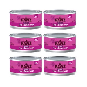 로우즈 슈레디드 고양이 캔 습식 사료 85g x 6개입, 참치&연어, 6개
