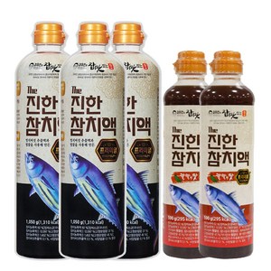 김하진의 The 진한 참치액 오리지널 1.05kg 3 + 칼칼한 맛 590g 2 (총 5)