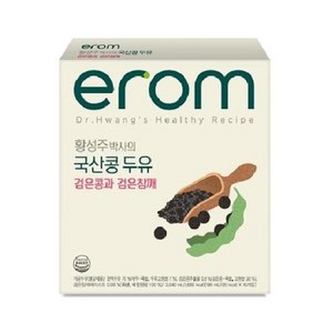 이롬 황성주 검은콩과 검은참깨 두유, 190ml, 24개