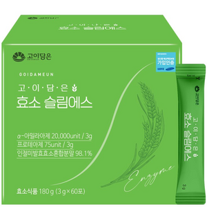 고이담은 효소슬림에스 3g x 60포, 180g, 3개