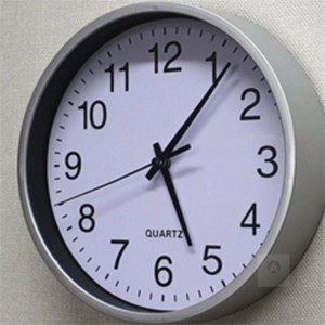무소음 원형 벽시계 심플 인테리어 벽시계, 블랙 - 25cm