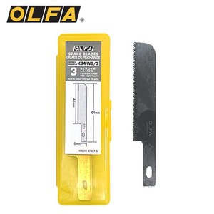 OLFA 아트 커터 컷터 칼 나이프 AK-4 리필 칼날 세트 공예 조각 프라모델, KB4-WS 칼날