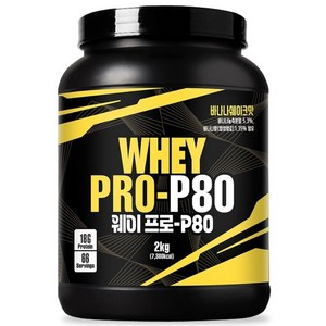 [한정특가] 웨이프로P80 바나나쉐이크맛 2kg, 1개, 단품