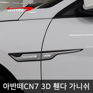 레이스텍 아반떼CN7 전용 스타일리쉬 3D입체 휀다 가니쉬 / 사이드 도어 몰딩, 1개