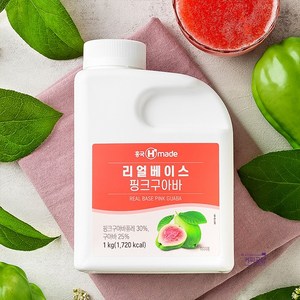 흥국 리얼베이스 핑크구아바 1kg (냉장), 1개