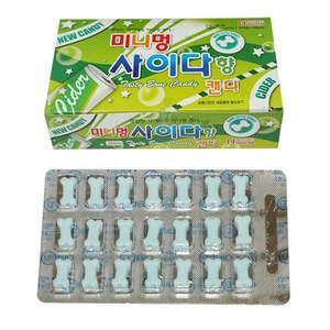 뼈다귀모양 미니멍캔디 - 사이다맛, 10g, 30개