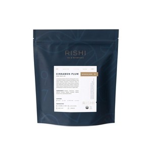 Rishi Tea Rishi Loose Leaf Hebal Tea Makes 75 Cups Cinnamon 리시 차 리시 느슨한 잎 허브티 75컵 분량 계피 자두 16온, 1개, 453g