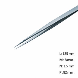 고정밀 트위저 Rubis® RU-SS-SA [ T14-33-036 ], 1개