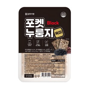 엄마사랑 포켓누룽지 흑미, 429g, 1개