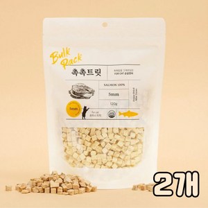 촉촉트릿 포켓 fo cat 대용량 - 고양이 전용 동결건조 간식 bulk pack, 연어, 120g, 2개