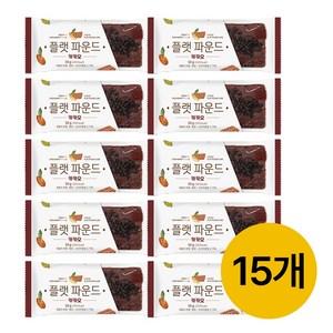 [맘스케이크] 플랫파운드 카카오맛, 15개, 50g