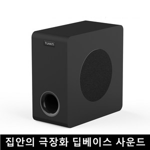 TUANTI 홈시어터 2.1채널 60W 딥베이스 서브우퍼 SW65D