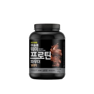 휴바앤 머슬콩 프로틴 아이솔레이트 WPI 98% 단백질보충제 헬스보충파우더 쵸코맛 1kg, 1개