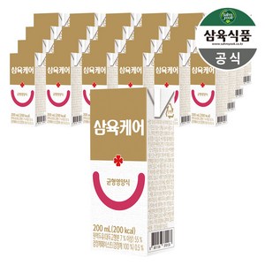 삼육 케어푸드 환자용 균형영양식 200ml 24팩, 24개