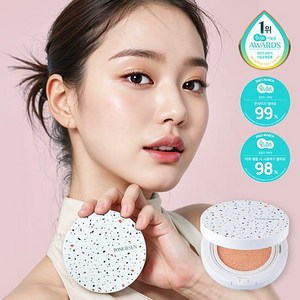 톤핏선 파데프리 핑크베이지 비건 톤업 선쿠션 SPF50+ PA++++, 1개, 12g